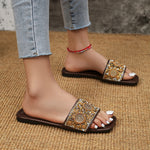 Rhinestone Open Toe Sandals
