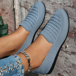 Breathable Knit Slip-On Loafers