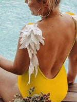 Backless Wide Strap Parent-Child Swimwear
