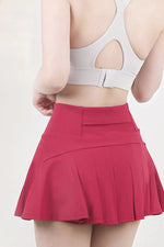 High Waist Pleated Active Skirt - Ladyez
