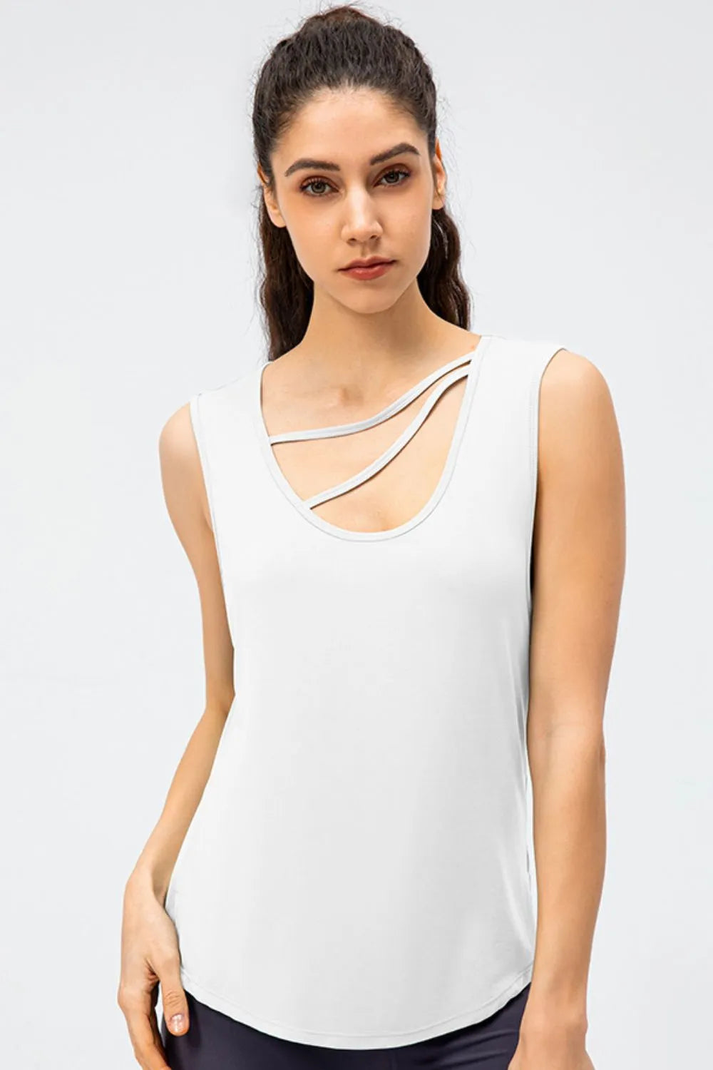 Cutout Reversible Active Tank - Ladyez