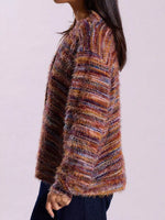 Textured Knit Button-Down Cardigan