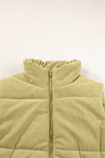 Zip Up Turtleneck Vest Coat
