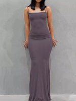 Spaghetti Strap Bodycon Maxi Dress