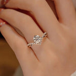 1 Carat Moissanite 925 Sterling Silver Ring