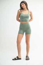 MONO B Venice Cloud Light Contour Biker Shorts - Ladyez