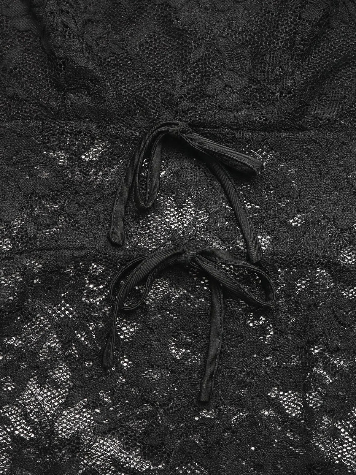 Lace Long Sleeve V-Neck Bodysuit - Ladyez