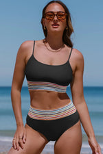 Scoop Neck Spaghetti Strap Two-Piece Swim Set - Ladyez
