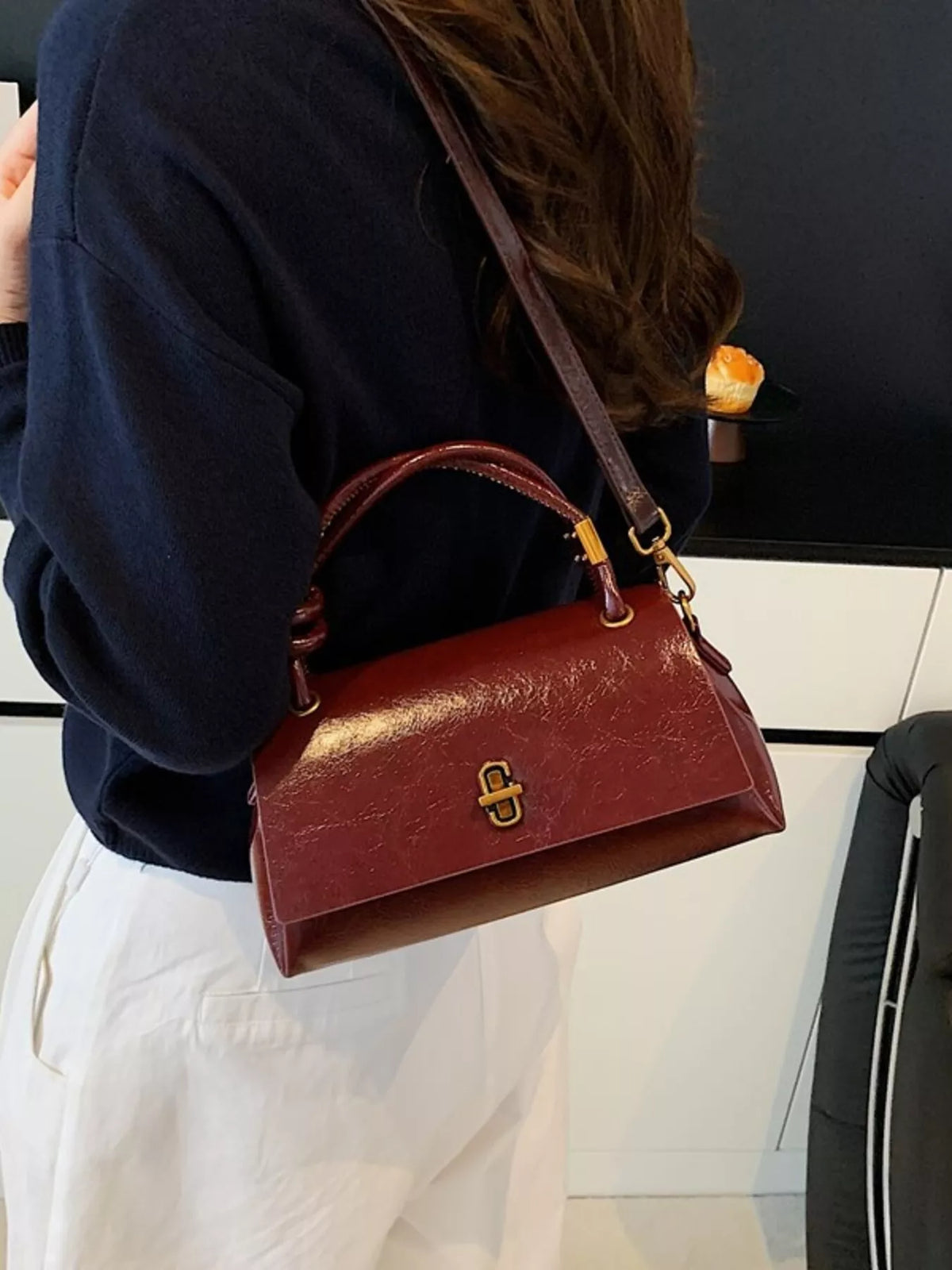 Top Handle Crossbody Bag