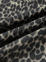 Leopard Print High Waist Barrel Jeans