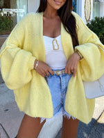 Open Front Long Sleeve Cardigan