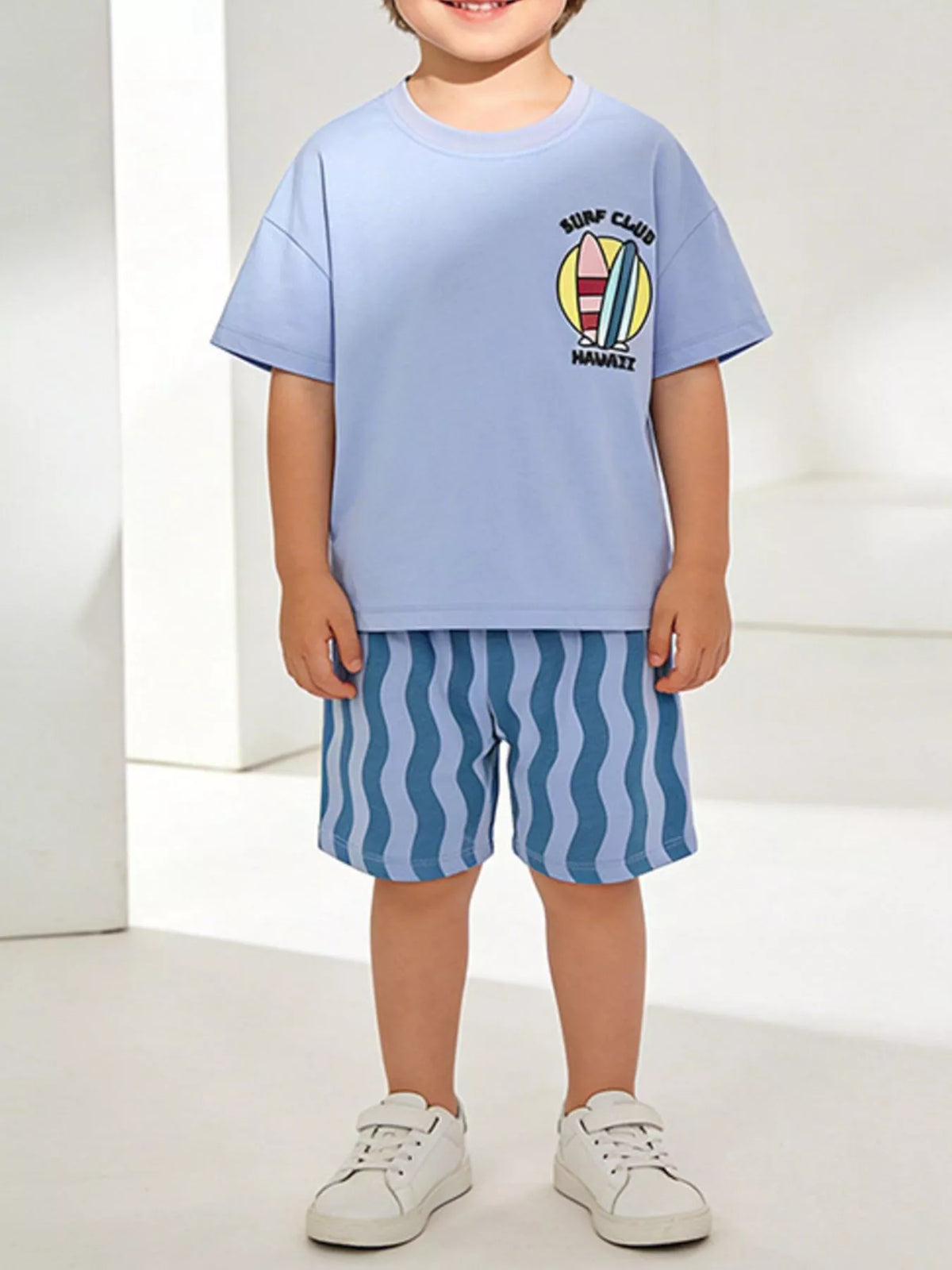 Children's Surf Club Hawaii Graphic Tee and Shorts Set