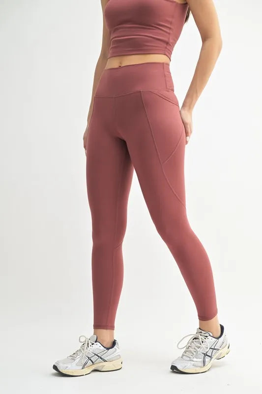 MONO B Venice Cloud Light Sculpt High-Waisted Leggings - Ladyez