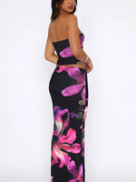 Printed Tube Top and Skirt Set