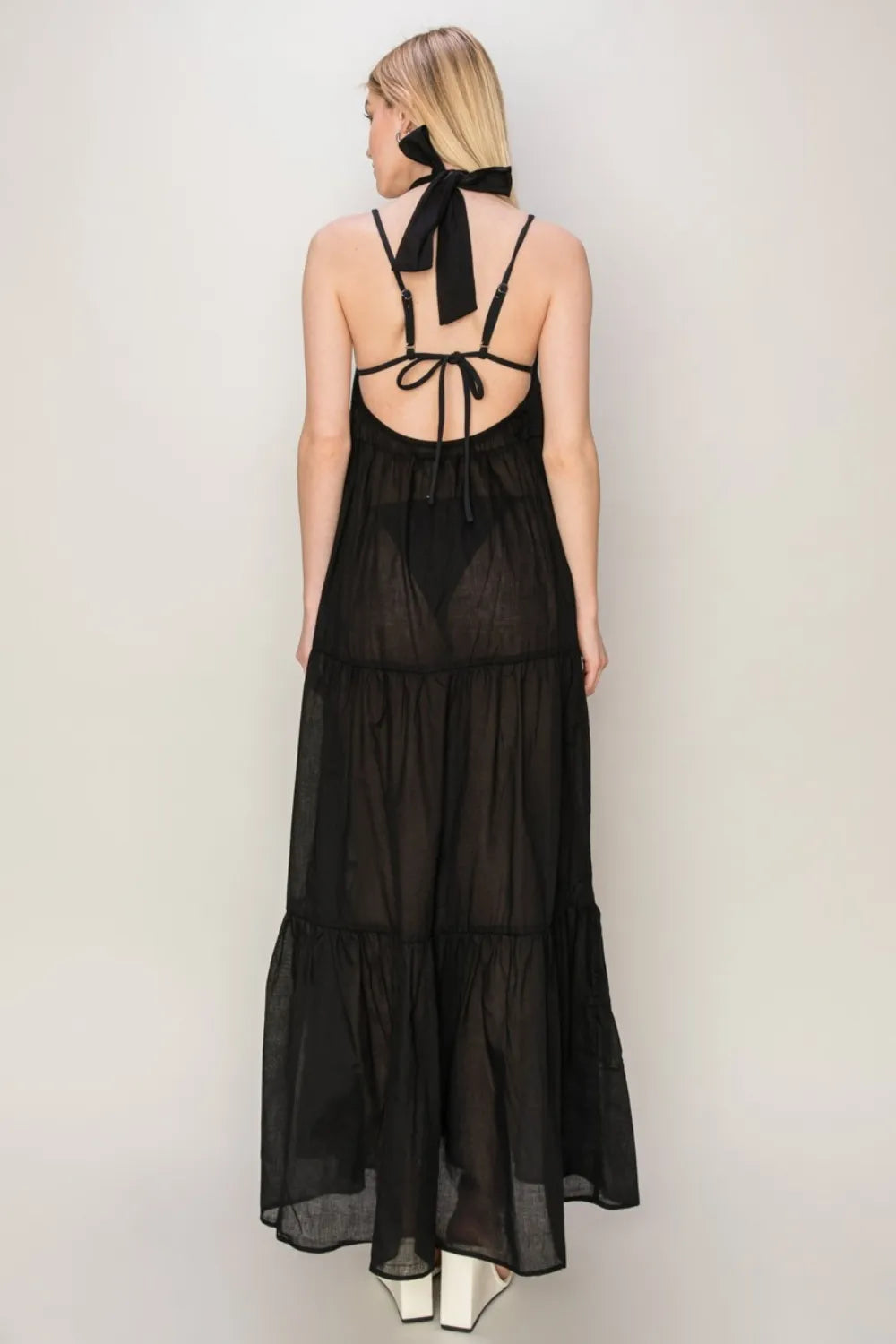 HYFVE Halter Neck Cover Up Maxi Dress - Ladyez