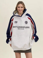 Oversized Raglan Sleeve Hoodie