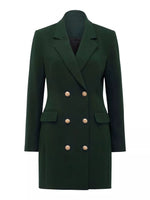 Double-Breasted Long Sleeve Blazer Dress