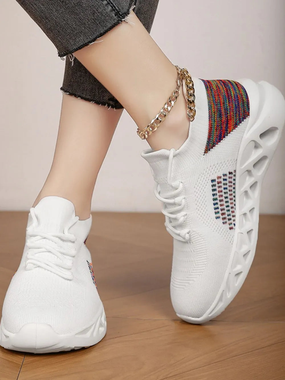 Round Toe Flats Athletic - Ladyez