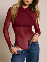 Mesh Long Sleeve Bodysuit