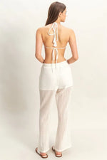 HYFVE Crochet Bra and Drawstring Pants Set