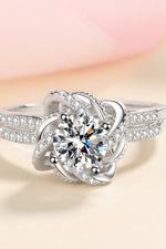 1 Carat Moissanite 925 Sterling Silver Ring