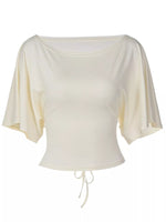 Boat Neck Short Sleeve T-Shirt