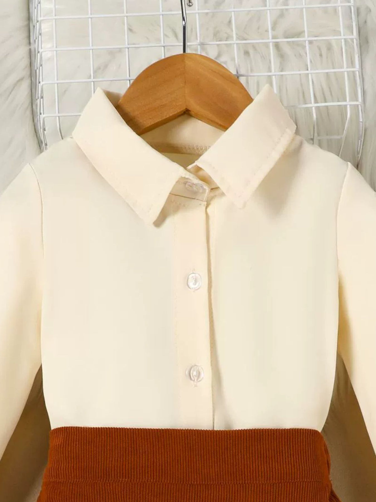Children's Flounce Sleeve Shirt and Skort Set