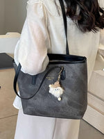 Contrast Strap Tote Bag