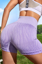 Wide Waistband Slim Fit Active Shorts - Ladyez