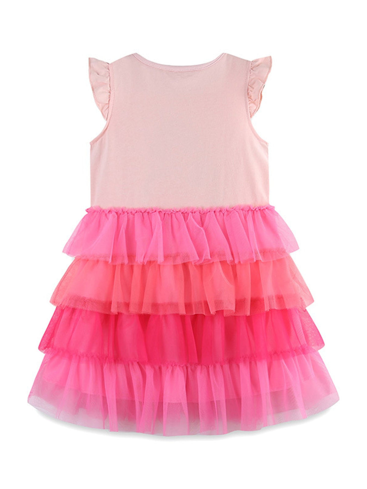 Children's Flamingo Ruffle Tulle Dress