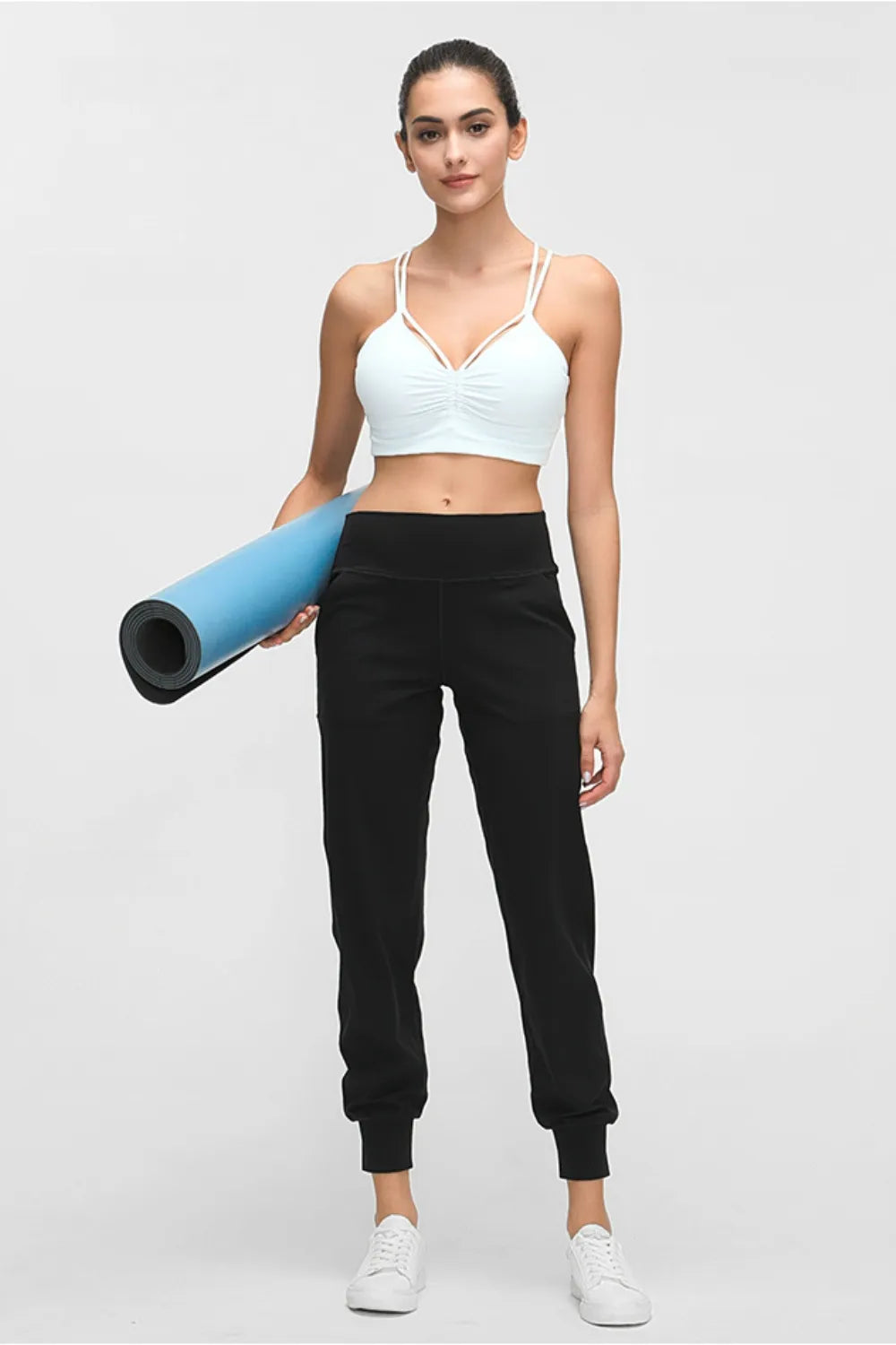 Millennia Wide Waistband Slant Pocket Pants - Ladyez