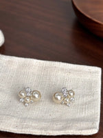 Pearl Cluster Stud Earrings