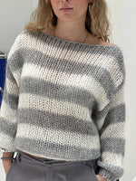 Striped Knit Long Sleeve Sweater