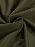 Solid Color Ruched Detail Long Sleeve Midi Dress