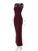Square Neck Sleeveless Maxi Dress