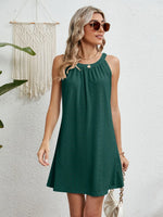 Round Neck Sleeveless Mini Dress