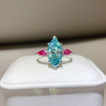 6 Carat 925 Sterling Silver Moissanite Ring