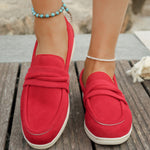 Round Toe Slip-Ons