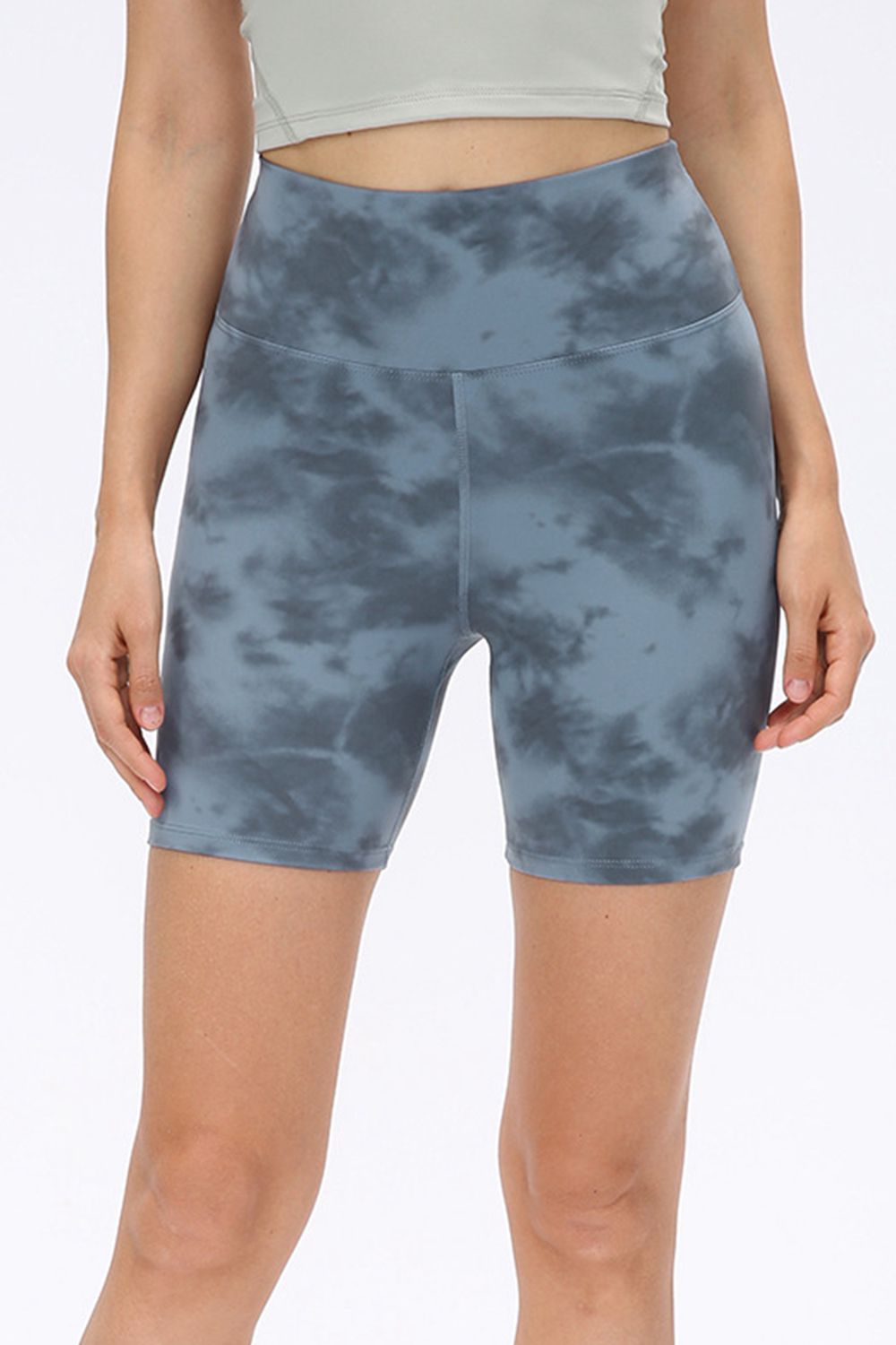 Wide Waistband Sports Shorts - Ladyez