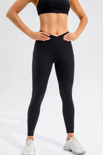 High Waist Active Leggings with Pockets - Ladyez