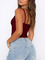 Scoop Neck Solid Color Cami