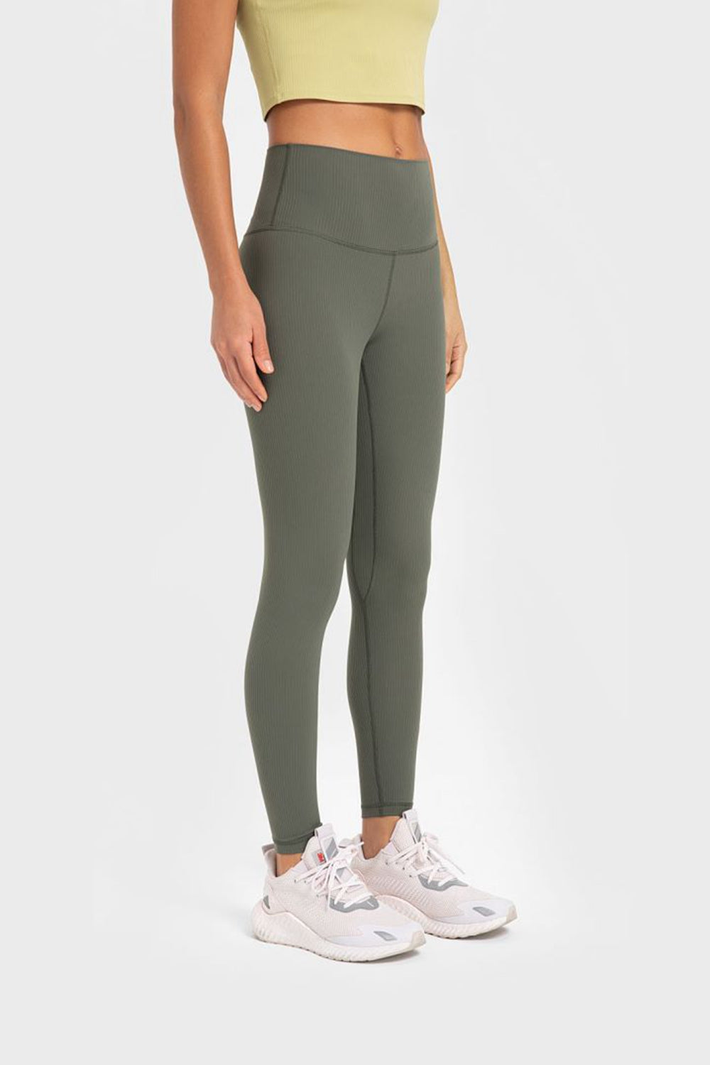 Millennia Highly Stretchy Wide Waistband Yoga Leggings - Ladyez