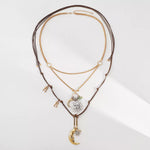 Moon & Sun Pendant Necklace