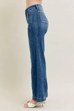 Judy Blue Full Size High Waist Wide Leg Jeans Plus Size - Ladyez