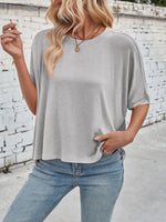 Lovelet Round Neck Half Sleeve T-Shirt - Ladyez