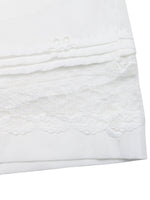 Embroidered Lace Hem Shorts