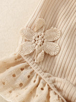 Children's Eyelet Smocked Tank Top and Ruffled Bloomers Set