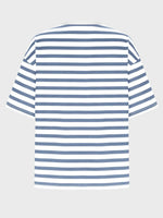 Striped Round Neck Half Sleeve T-Shirt