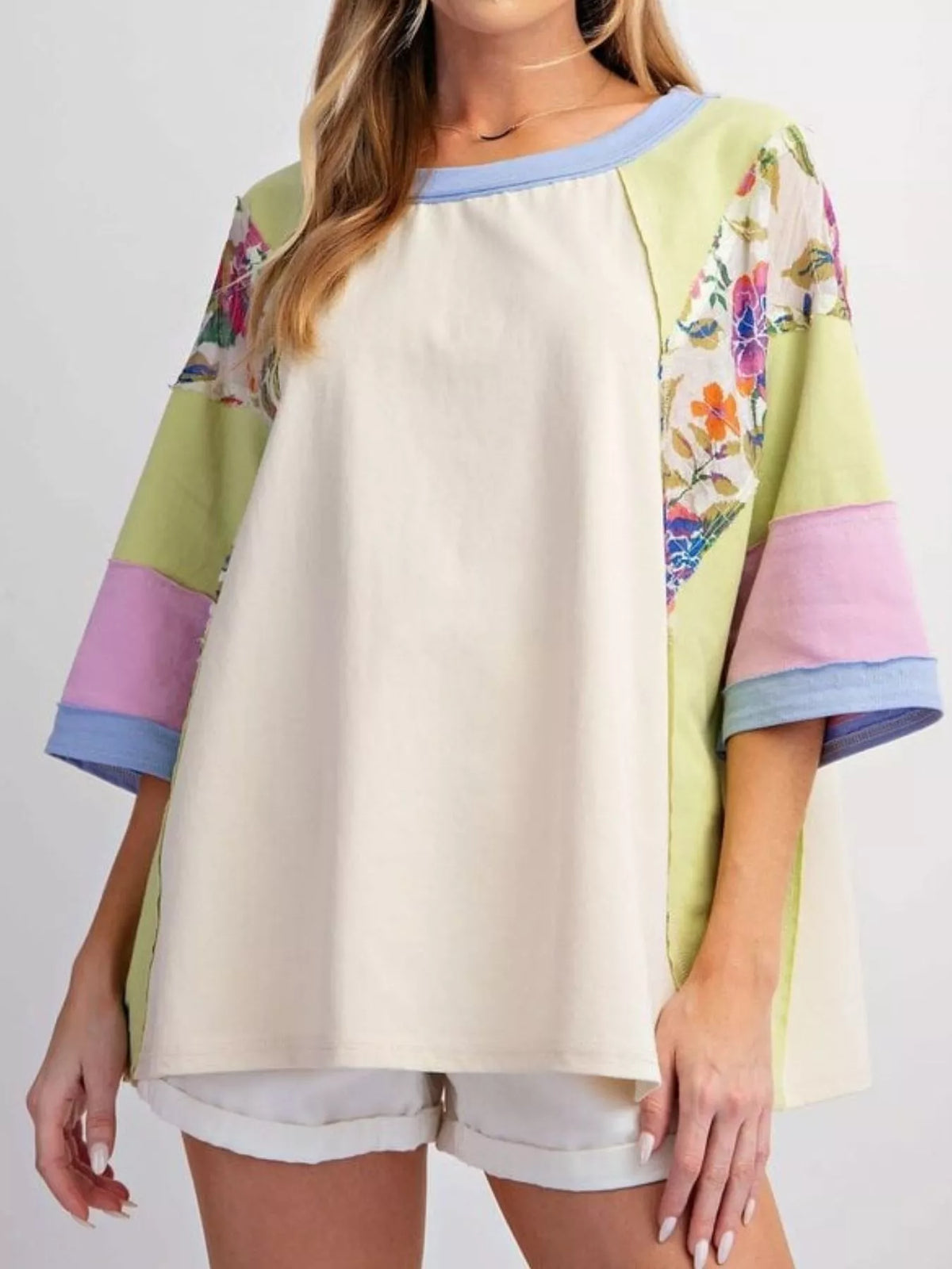 Striped Floral Long Sleeve T-Shirt