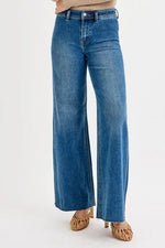 RISEN High-Waisted Wide Leg Jeans - Ladyez